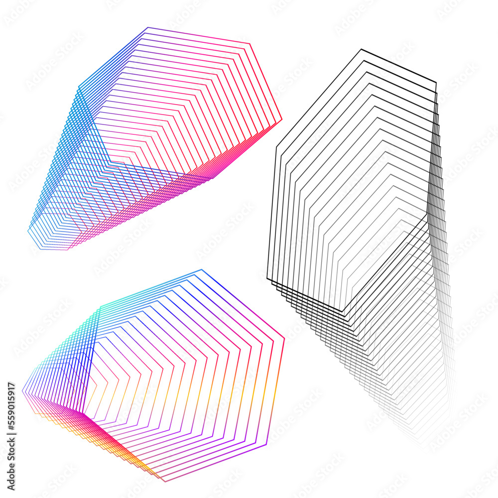 Abstract lines color design element on white background of angle waves. Vector Illustration eps 10 for grunge elegant business card, print brochure, flyer, banners, cover book, label, fabric