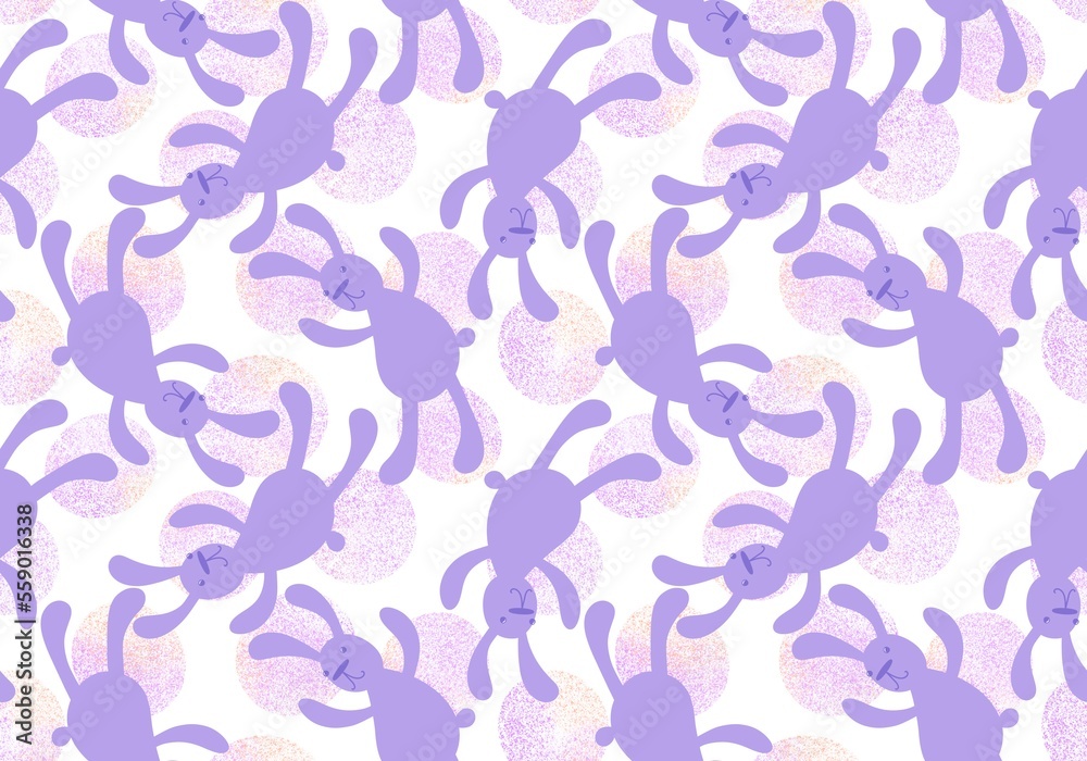 Cartoon animals seamless Easter eggs and rabbit bunnies pattern for wrapping paper and kids clothes print Cartoon animals seamless Easter eggs and rabbit bunnies pattern for wrapping paper and kids clothes print