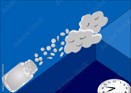 Insomnia concept