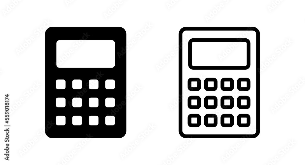 Calculator icon vector illustration. Accounting calculator sign and symbol. Calculator icon vector illustration. Accounting calculator sign and symbol.