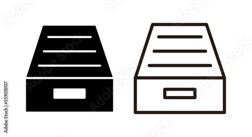 Archive folders icon vector illustration. Document vector icon. Archive storage icon.