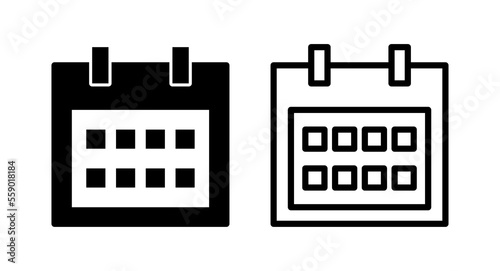 Calendar icon vector illustration. Calender sign and symbol. Schedule icon symbol