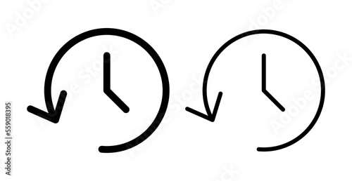 History icon vector illustration. recent event history sign and symbol