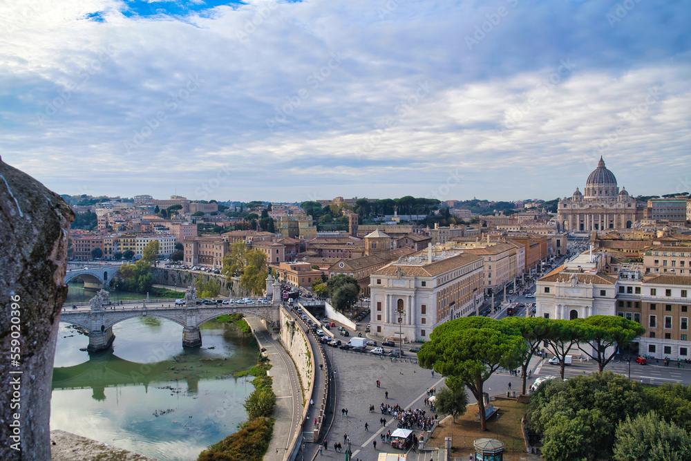 View on the Vatican from Castel Sant Angelo