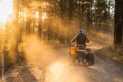 ATV riding in the San Juan National Forest photo