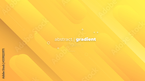 Abstract Modern Background with Memphis Motion Tilt DIagonal Lines Element and Orange Yellow Gradient Color