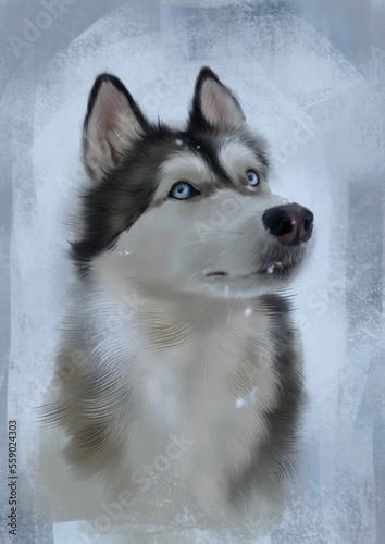 siberian husky dog