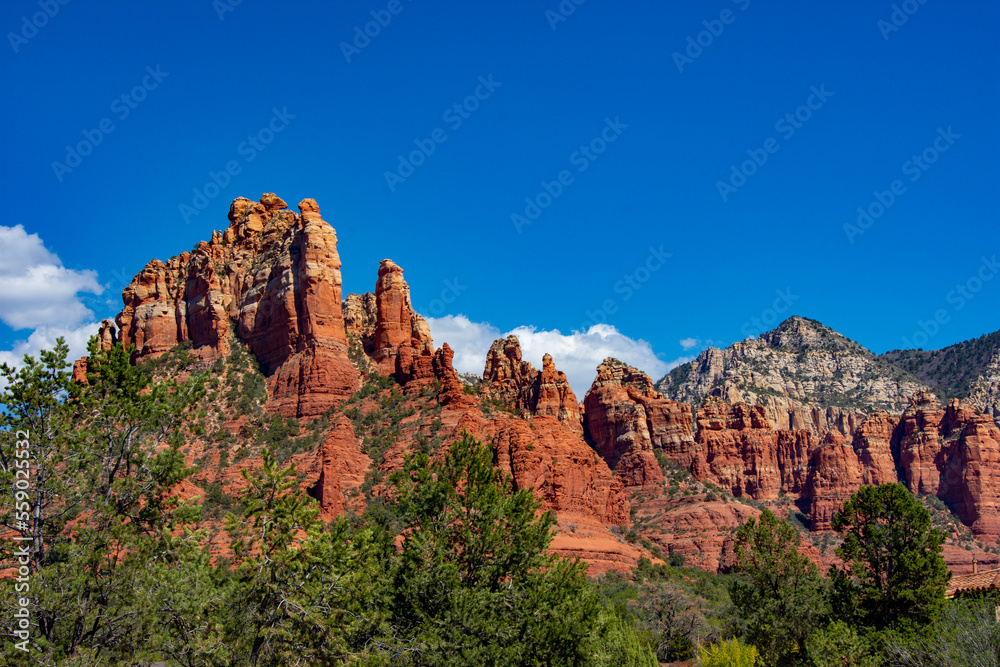 Colorful mountainous Arizona desert landscape