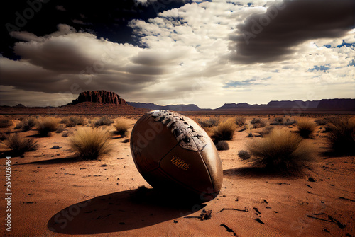 Americal Football in the desert photo
