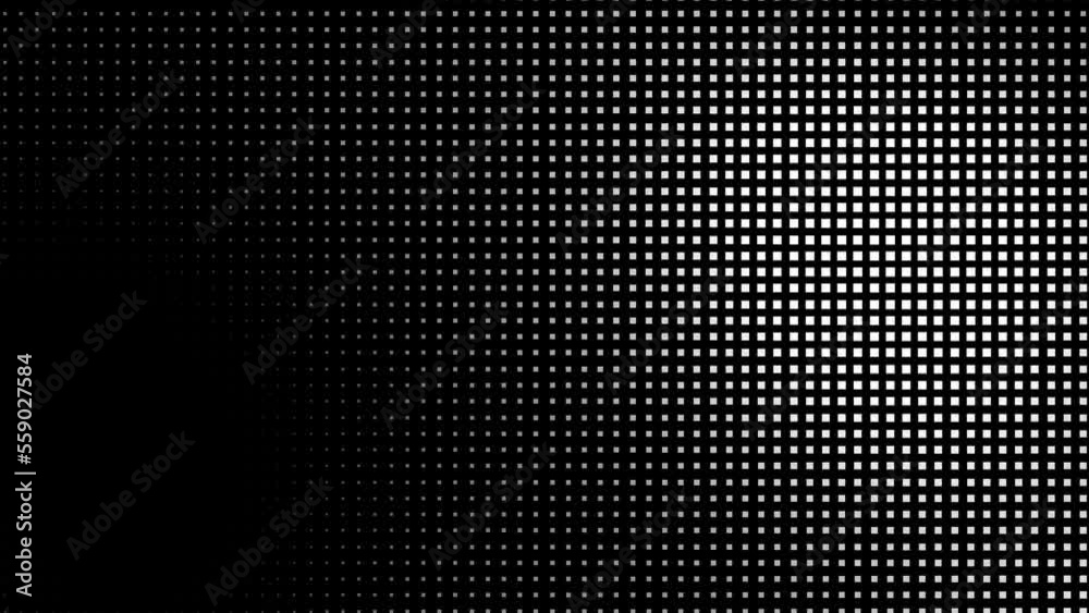 black and white halftone texture background animated