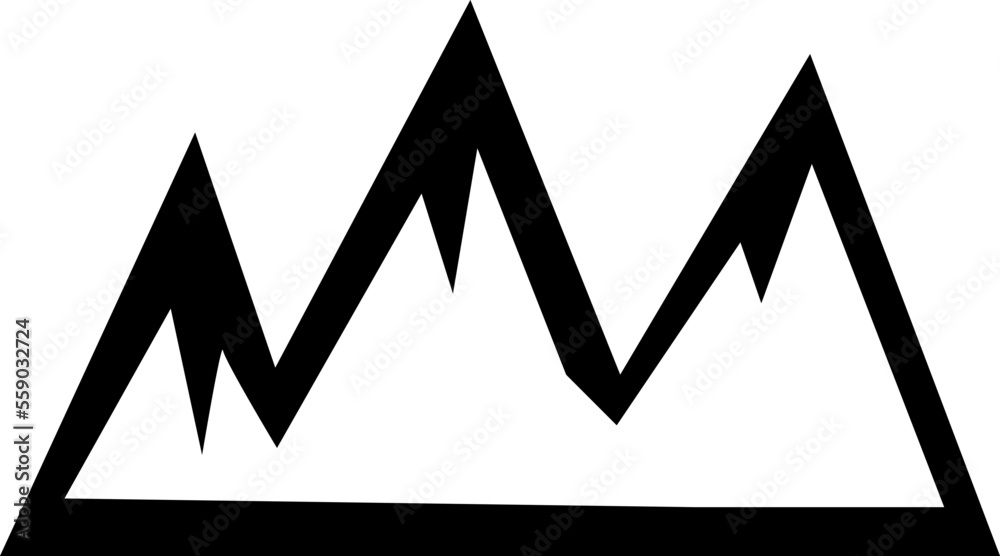 Mountain icon vector illustration on white background..eps Mountain icon vector illustration on white background..eps