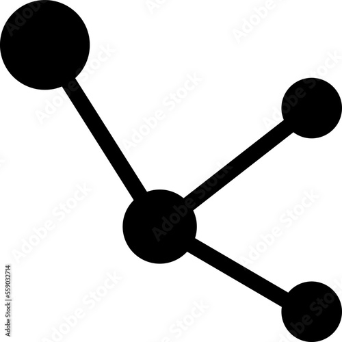 molecule icon. sign design illustration on white background..eps
