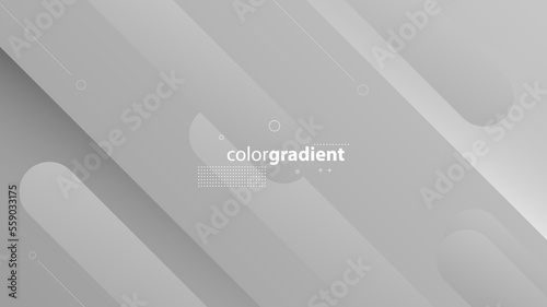 Abstract Modern Background with Retro Memphis Motion Tilt Diagonal Lines Element and Gray Gradient Color