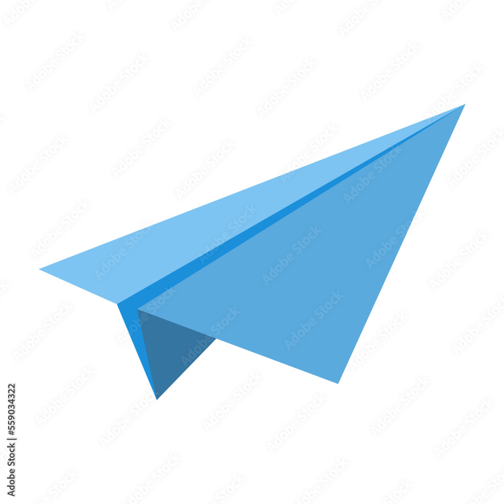 Blue Flat Origami Shape 4 Blue Flat Origami Shape 4
