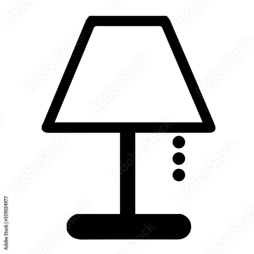 Lamp turned on