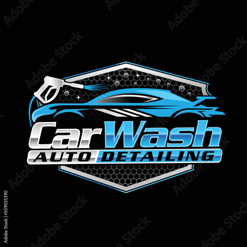 Automobile detailing and car wash logo design