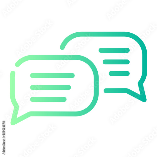chat gradient icon