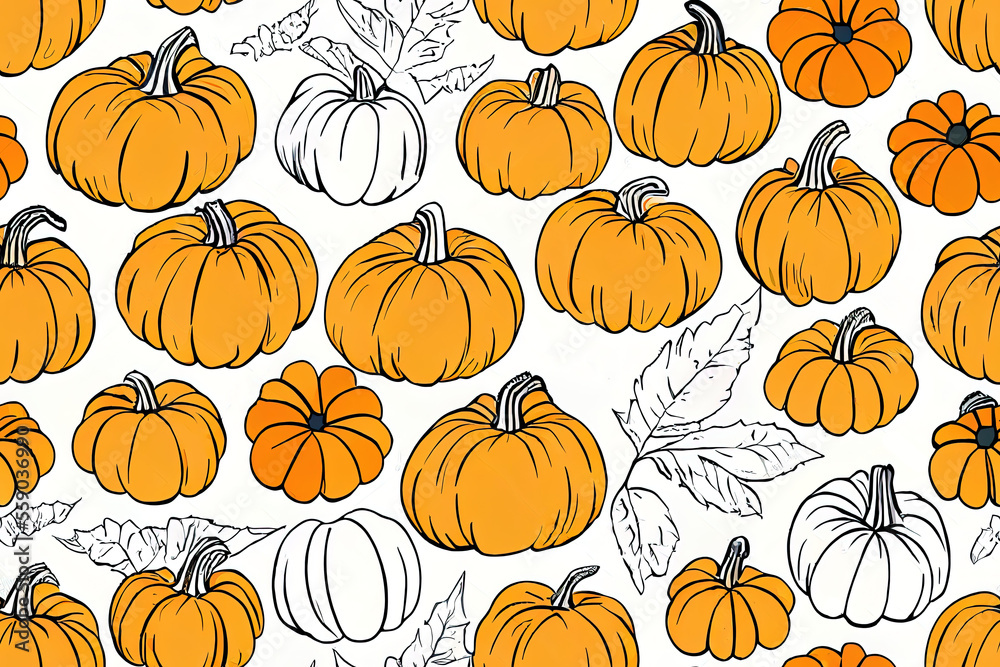 several varieties of pumpkins. Generative AI several varieties of pumpkins. Generative AI