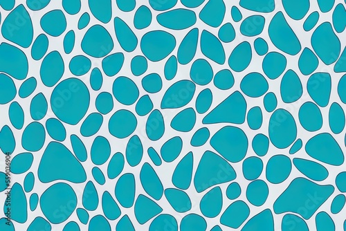 Seamless Pattern of a Turquoise Ocean Surface Generative AI
