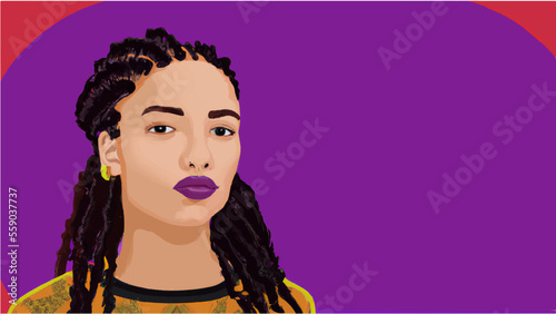 woman with expression