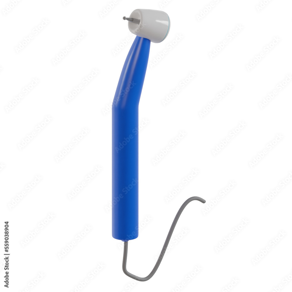 Dental Drill 3D Icon Dental Drill 3D Icon