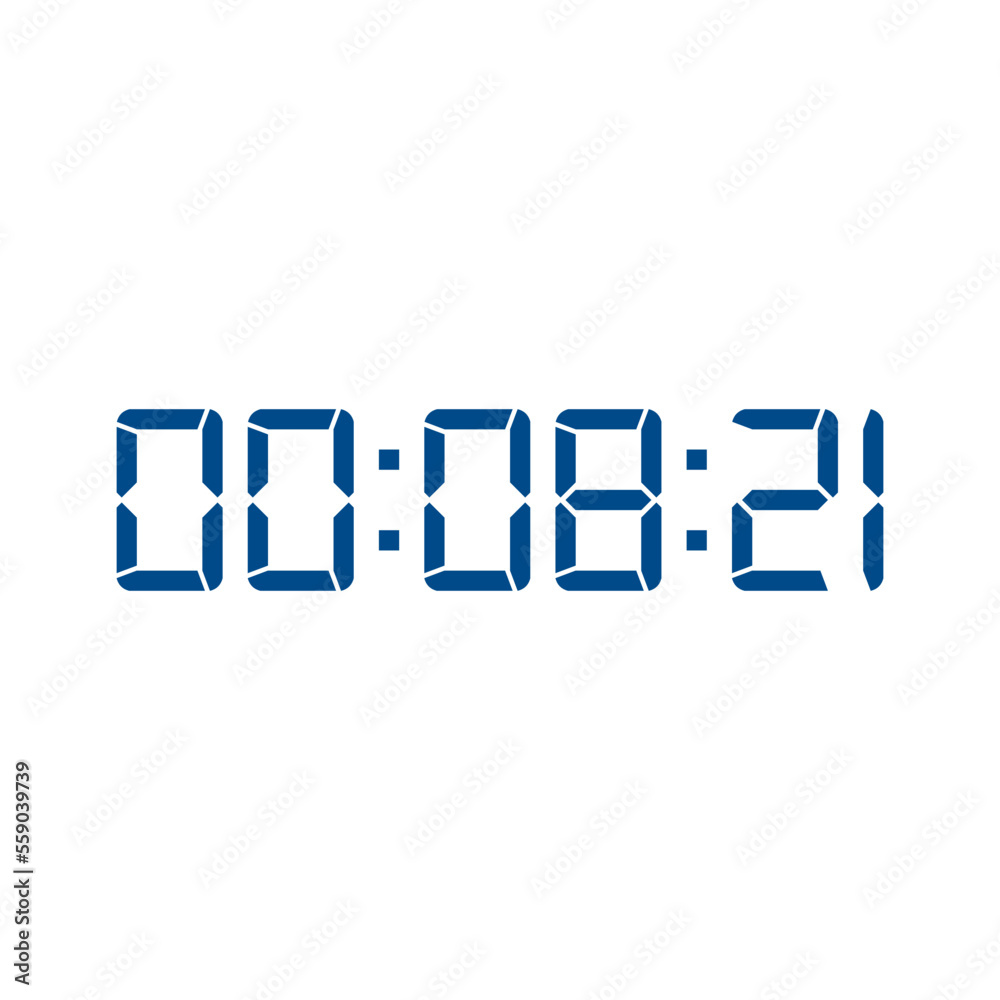 Digital clock icon vector design illustration. Digital clock icon vector design illustration.