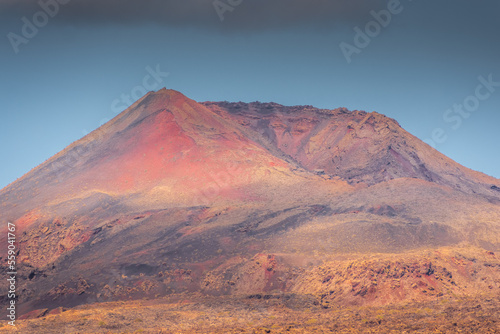 Landscape of El Cuervo Volcano in Lanzarote,  Canary Islands, Spain photo