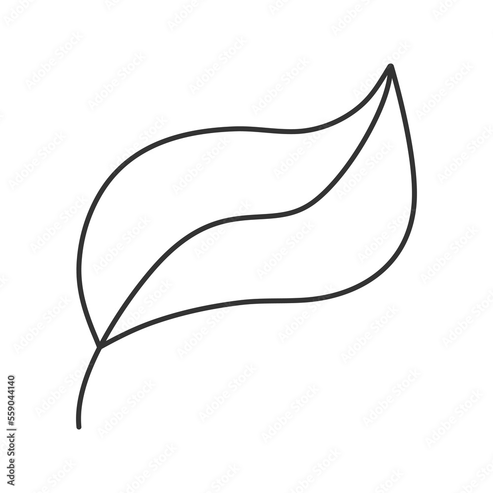 Leaf vector icon. Line sign for mobile concept and web design. Symbol, logo illustration. Vector graphics Leaf vector icon. Line sign for mobile concept and web design. Symbol, logo illustration. Vector graphics
