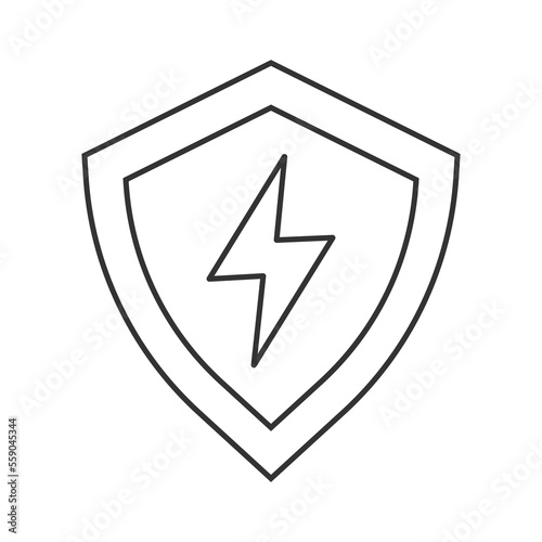 Energy burn vector icon. Line sign for mobile concept and web design. Symbol, logo illustration. Vector graphics