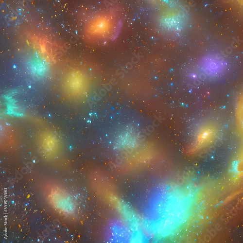 galaxies  spirals  space  nebulae  stars  smoke  iridescent  intricate detail  generative ai