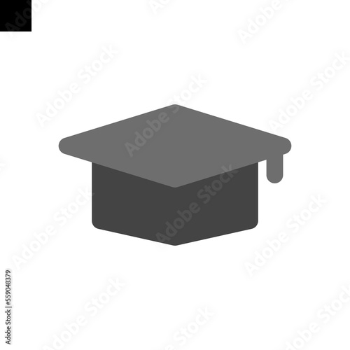 simple graduation icon logo flat style vector