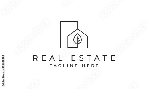 Home real estate icon vector illustration template design, Marketing Logo