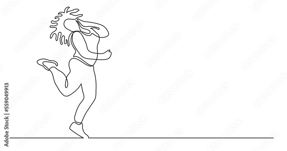 continuous line drawing of positive oversize woman in underwear standing cheering body positivity PNG image with transparent background