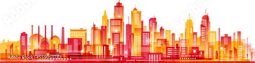 City background with archit...