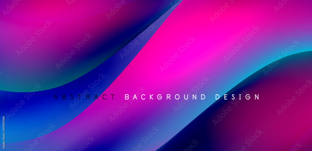 Abstract elegant flowing shapes background, fluid gradient colors. Template for covers, templates, flyers, placards, brochures, banners Abstract elegant flowing shapes background, fluid gradient colors. Template for covers, templates, flyers, placards, brochures, banners