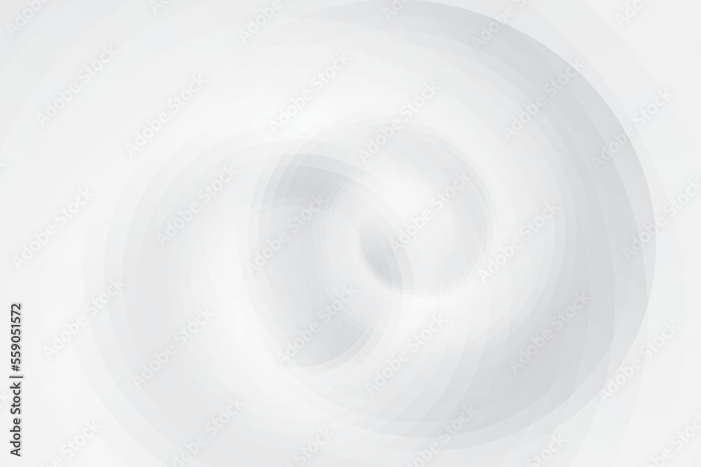 Fototapeta premium Abstract white and gray color, modern design background with geometric round shape. Vector illustration.