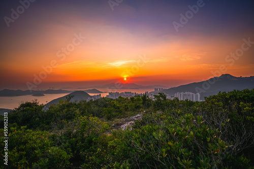 Sunset in Hong Kong - Nam Long Shan