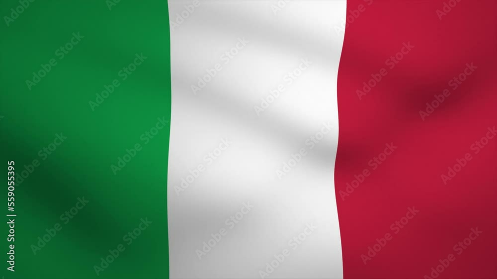 Italy Waving Flag Background Animation. Looping seamless 3D animation. Motion Graphic Italy Waving Flag Background Animation. Looping seamless 3D animation. Motion Graphic