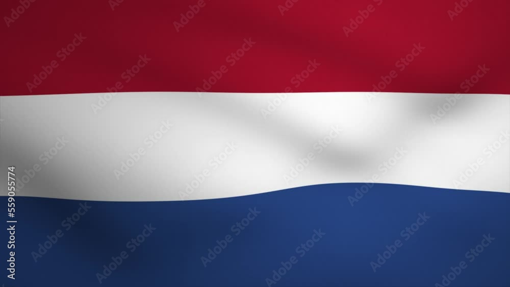 Netherlands Waving Flag Background Animation. Looping seamless 3D animation. Motion Graphic Netherlands Waving Flag Background Animation. Looping seamless 3D animation. Motion Graphic