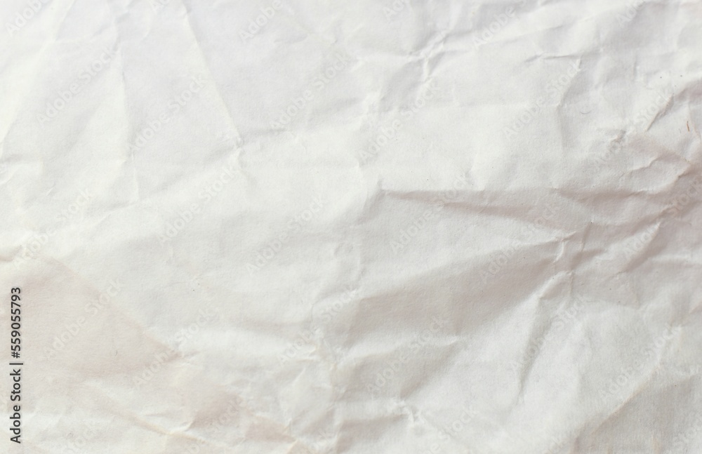 abstract white crumpled paper background texture