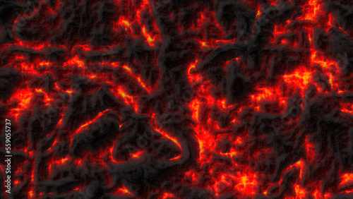 Lava Magma animation loop background © Panuvitch