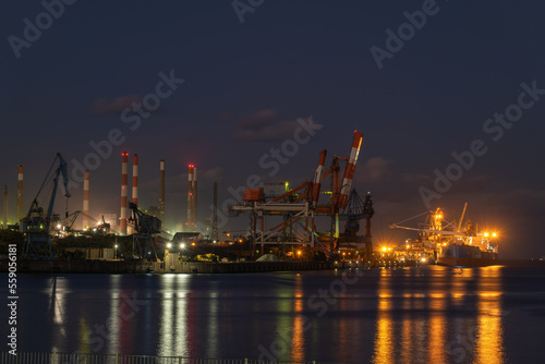 鹿島港 製鉄所の夜景