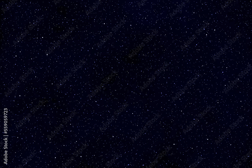 Starry night sky.  Galaxy space background.  Glowing stars in space.