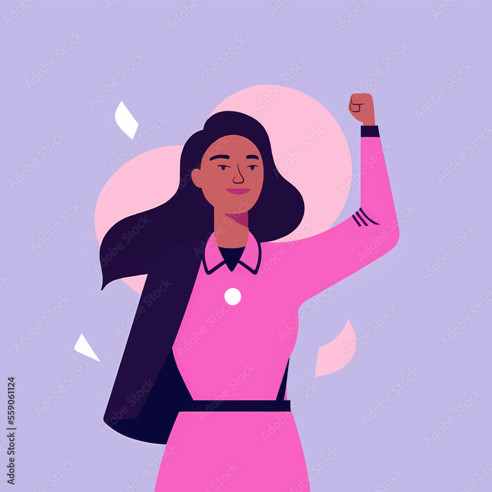 Feminine flat vector design for international women’s day Feminine flat vector design for international women’s day