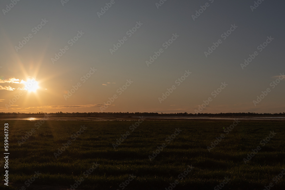Sunset on the Riverina, New South Wales, Australia. Sunset on the Riverina, New South Wales, Australia.