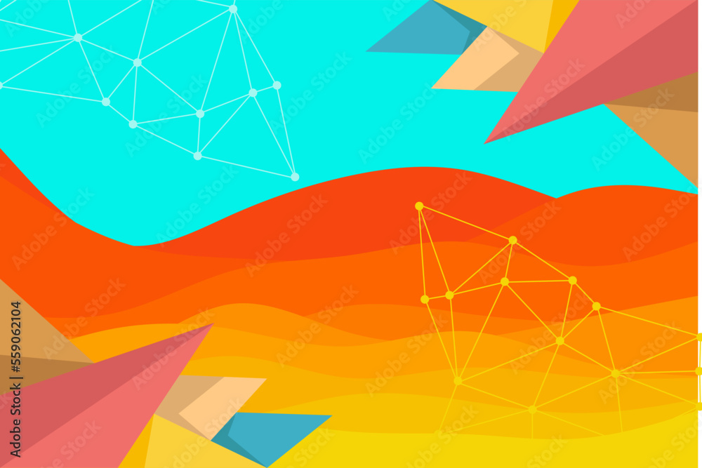 Abstract wavy stack background. Modern cover design for business ...