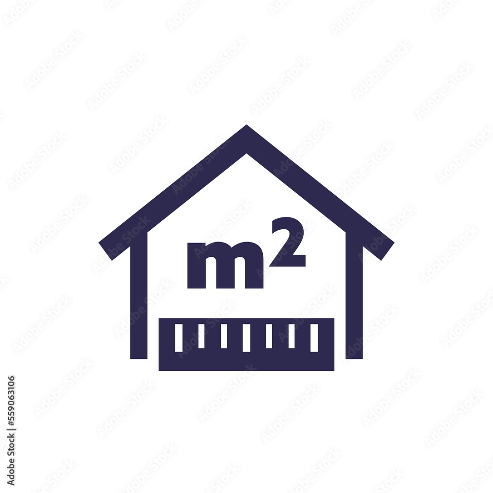 building, house size icon on white building, house size icon on white