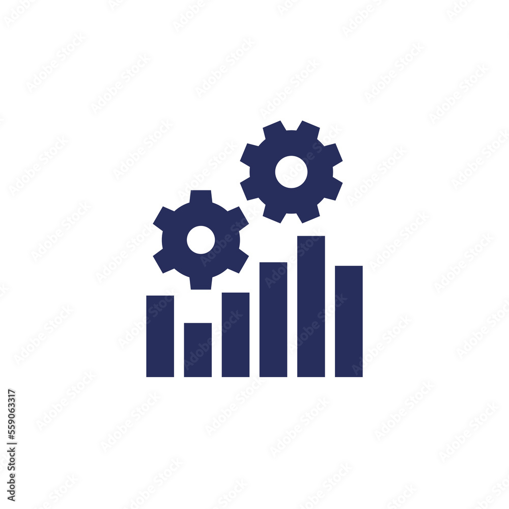 performance icon with a graph performance icon with a graph