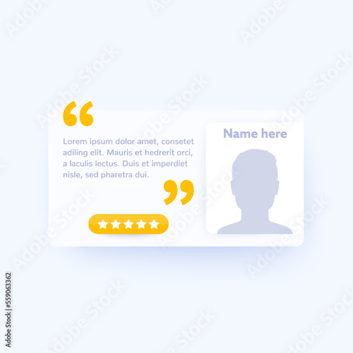 testimony template for web, testimonial design