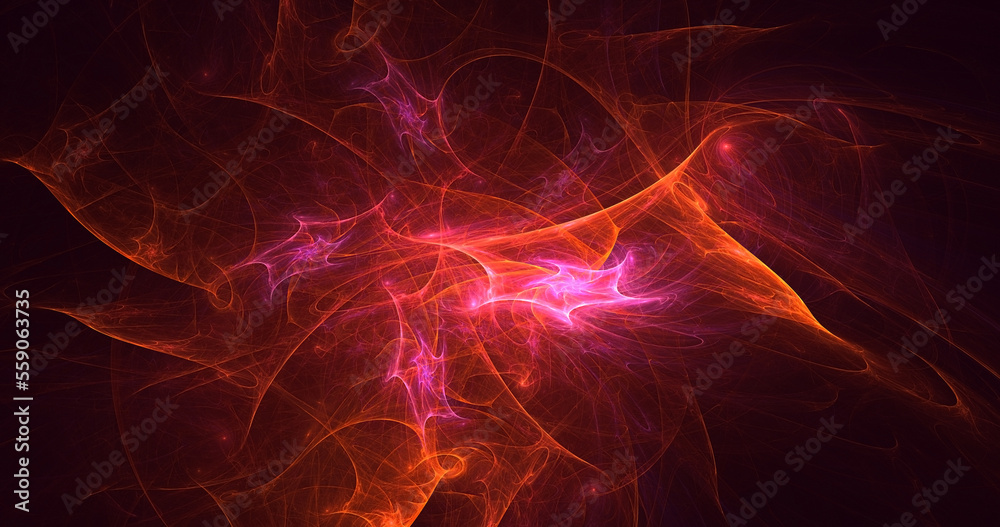 Fototapeta premium 3D rendering abstract colorful fractal light background